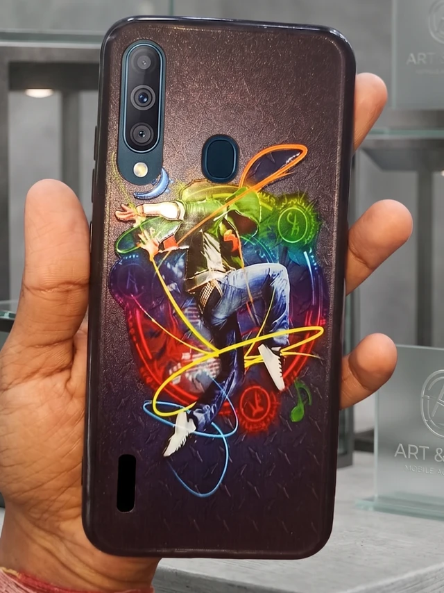 HRK Back Cover for Mi A3 (Black Case, Rubber Pack of: 1)