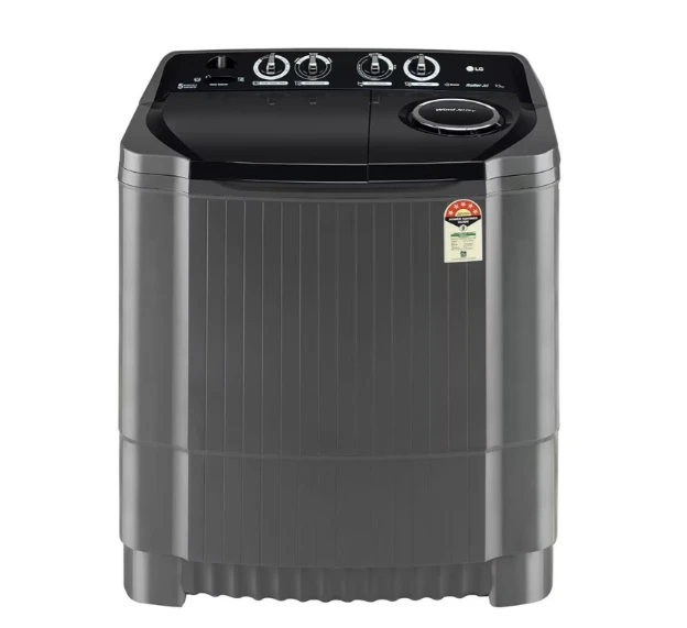 LG WASHING Machine 9.5 kg Semi Automatic Top Load Black (P9555SKAZ)