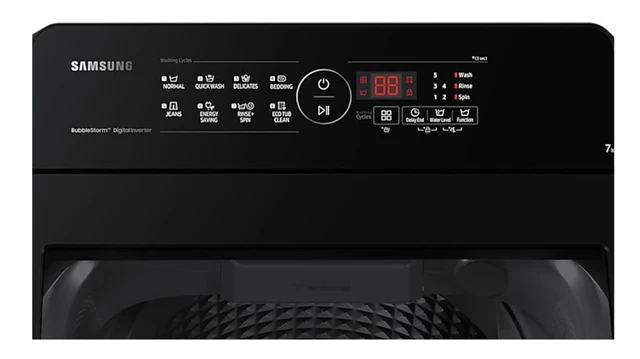 SAMSUNG Samsung WASHING MACHIN 7 kg Fully Automatic Top Load Silver (WA70BG4441BYTL)