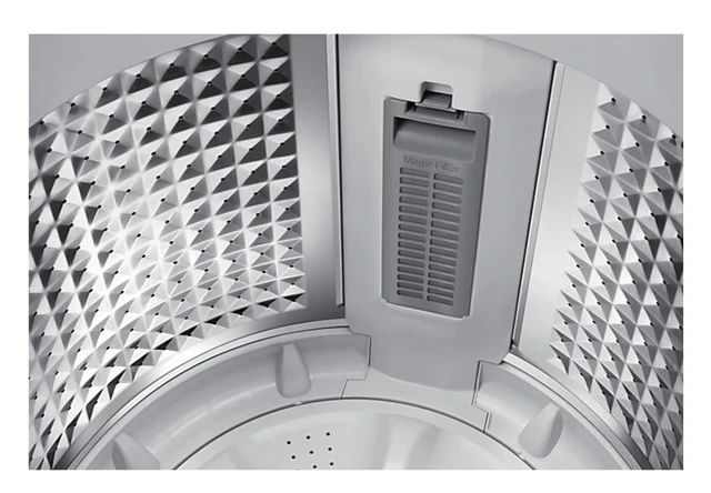 SAMSUNG Samsung WASHING MACHIN 7 kg Fully Automatic Top Load Silver (WA70BG4441BYTL)