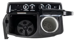 HRK LG WOSHING MACHINE 8 kg Semi Automatic Top Load Black (P8015SKAZ)