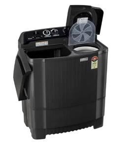 HRK LG WOSHING MACHINE 8 kg Semi Automatic Top Load Black (P8015SKAZ)