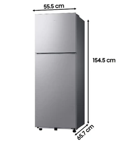 SAMSUNG Samsung 236 L Frost Free Double Door Top Mount 2 Star Refrigerator (Light Doi Metal, RT40H28W2PNL)