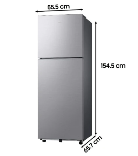 SAMSUNG Samsung 236 L Frost Free Double Door Top Mount 2 Star Refrigerator (Light Doi Metal, RT40H28W2PNL)