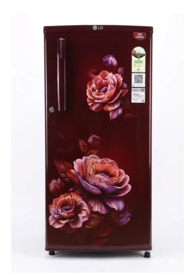 LG 185 L Direct Cool Single Door 1 Star Refrigerator (Wine Rose, GLD191)