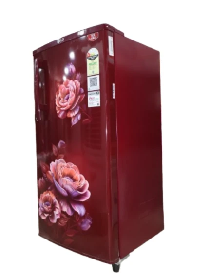 LG 185 L Direct Cool Single Door 1 Star Refrigerator (Wine Rose, GLD191)