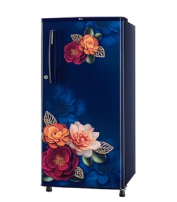 LG 185 L Single Door Refrigerator with Anti Bacterial Gasket, Toughened Glass Shelves Blue Klase, 1 Star
