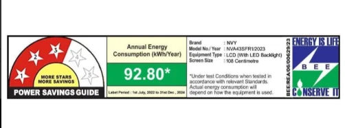 NVY 80 cm (32 inch) HD Ready Smart Frameless LED TV,NVA32SNR1, Black - BLACK