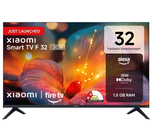 XIAOMI Xiaomi F Series 81.28 cm (32 inch) HD Ready Smart TV, L32MB-FIN - BLACK