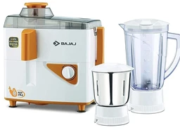 BAJAJ Majesty JX4 Neo JMG 450 W Juicer Mixer Grinder (Majesty JX4 Neo JMG | 2 Jars | White and Yellow)