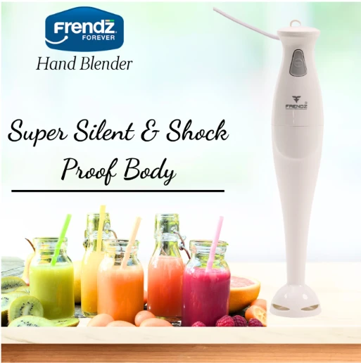 FRENDZ Frendz Swift HHB-442Y Electric Hand Blender | 250W Silent DC Motor