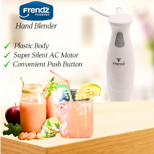 FRENDZ Frendz Swift HHB-442Y Electric Hand Blender | 250W Silent DC Motor