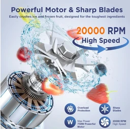 FRENDZ Frendz Forever Panda Pro (MG-432) 550W Mixer Grinder with Turbo Blades, Overload Protection & 2 Years Warranty