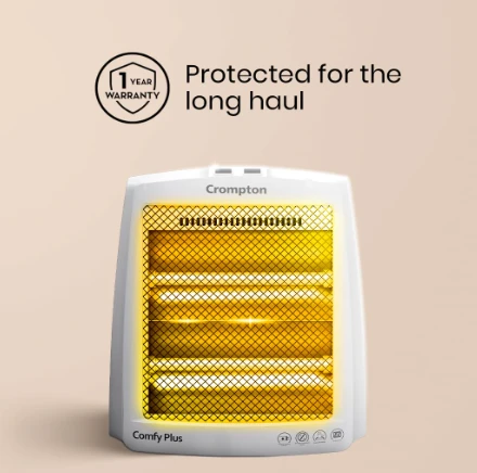 FRENDZ HALOGEN 2 ROD COMFY HHF-422 Comfy 800 Watt Quartz Room Heater