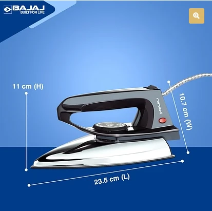 BAJAJ DX 2 Black 600 W Dry Iron (Black)