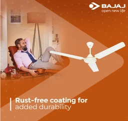 BAJAJ Bajaj Edge HS 1200 mm Ceiling Fan (Opal White)