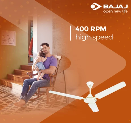 BAJAJ Bajaj Edge HS 1200 mm Ceiling Fan (Opal White)