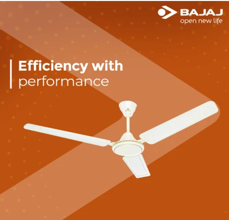 BAJAJ Bajaj Edge HS 1200 mm Ceiling Fan (Opal White)