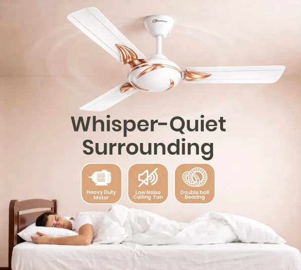 FRENDZ FAN 3 1200mm FZ-45Crompass Premium High Speed Ceiling Fan, 1200 mm (48"), Aluminium Winding