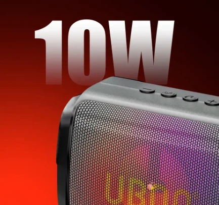 UBON Ubon DELHI-6 SP-56 10W v5.3 Wireless Speaker with Hanging Strap & RGB Lights (BLACK)