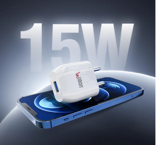 UBON 15W CH-58(V8) 2.4 Amp Wall Charger Fast Charging Adapter with Micro USB Cable for Smartphone & Tablets, BIS Certified, Smart Protection for Short Circuit & Overheating- White
