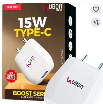 HRK UBON Boost Series CH-58 Mobile Fast & Safe Charger UBON CHARGER