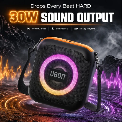 UBON S61 Sound Star Bluetooth Laptop/Desktop Speaker (Black, 2.1 Channel)