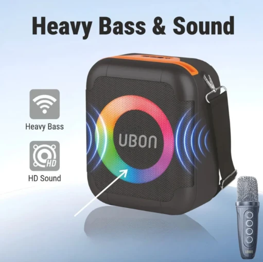 UBON S61 Sound Star Bluetooth Laptop/Desktop Speaker (Black, 2.1 Channel)