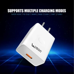 UBON CH-48 | 33W Mobile Fast Charger with Type-C Cable | Premium 33W Power Pro 2.0 Charger with Type-C Cable, Smart IC Protection, and Universal Compatibility (CH-48)
