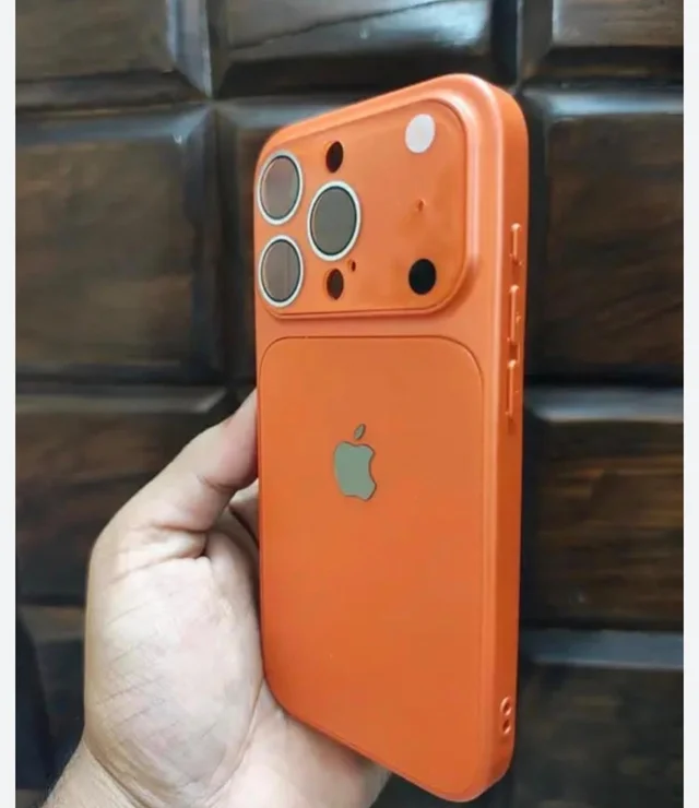 HRK iPhone 15 Pro MAX Case / Cover with Full Camera - ORANGE