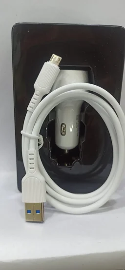 Tyvon C-172 Type-C Dual USB Fast Car Charger, Compatible with C-Type and Micro USB Port