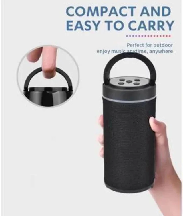 MZ TG-113 (Portable Bluetooth Speaker) Dynamic Thunder Sound with High Bass 10 W Bluetooth Speaker (Black, Stereo Channel)