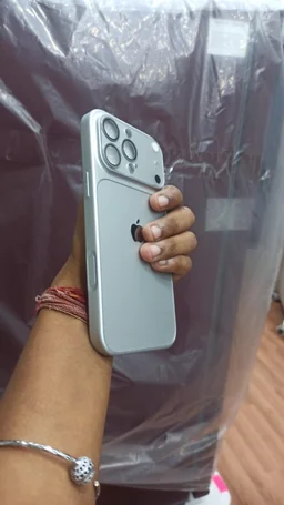 HRK IPhone 15 Pro Max Full Camera Protection Case - Silver