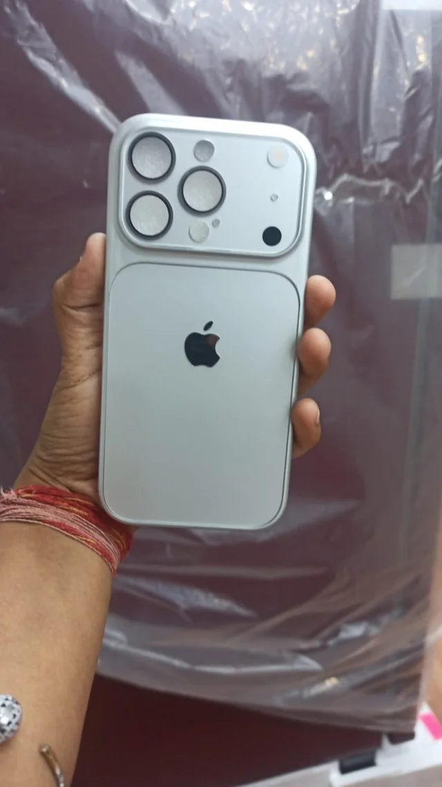 HRK IPHONE 12 PRO ORANGE MOBILE COVER - SILVER