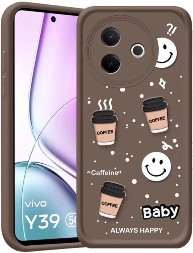 HRK VIVO Y39 MOBILE BACK COVER - BROWN