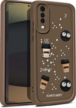 HRK VIVO Y20 MOBILE BACK COVER - BROWN