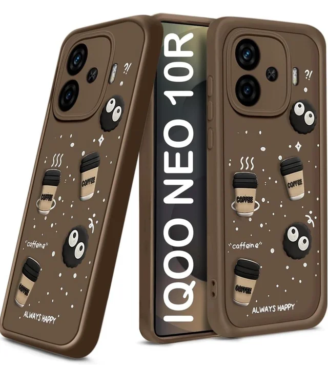 HRK IQOO NEO 10R MOBILE BACK COVER - Thunder, Web Orange