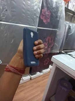 HRK Silicone Micromax Q402 Back Cover nevy-blue