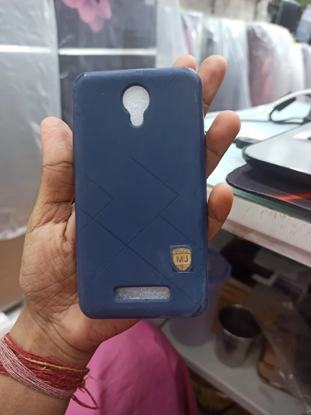 HRK Silicone Micromax Q402 Back Cover nevy-blue