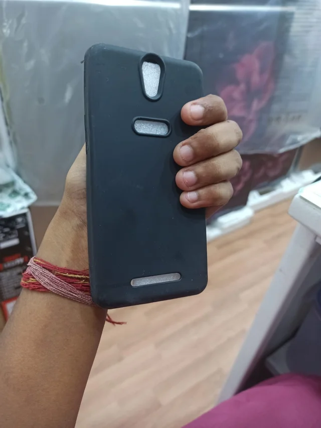 HRK Plastic Comio C2 Mobile Back Cover - black