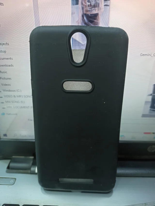 HRK Plastic Comio C2 Mobile Back Cover - black