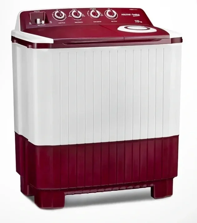 VOLTAS BEKO WASHING MACHINE 7.0KG WTT70DLIM / BRSSWH5POD BURGUNDY