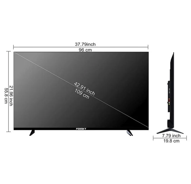 FOXSKY 109CM (43 INCH) FULL HD SMART LED TV - BLACK