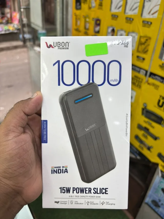 UBON 4 IN 1 TRUE CAPACITY POWERBANK 10000Mah 15W POWER SLICE(PBX-88PRO)