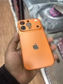 HRK IPhone 15 Pro Max Full Camera Protection Case - ORANGE