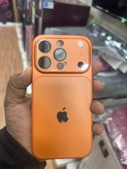 HRK IPhone 15 Pro Max Full Camera Protection Case - ORANGE