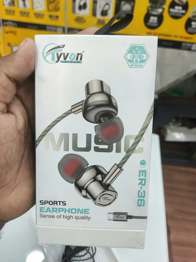 TYVON SPORTS TYPE C WIRED EARPHONE - BLACK