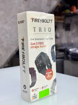 FIRE BOLTT TRIO LIMITED EXCLUSIVE EDITION SMART WATCH ONE WATCH FOUR STYLES GET 3 FREE STRAPS INSIDE