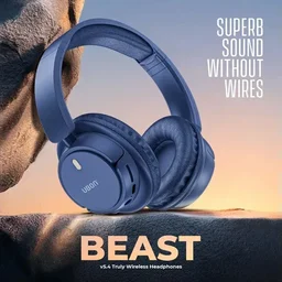 BOAT UBON HP-705 BEAST SERIES HEADPHONES BLUE - BLUE