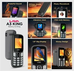 LAVA MOBILE A3 KING 2026 - CHARCOAL GREY